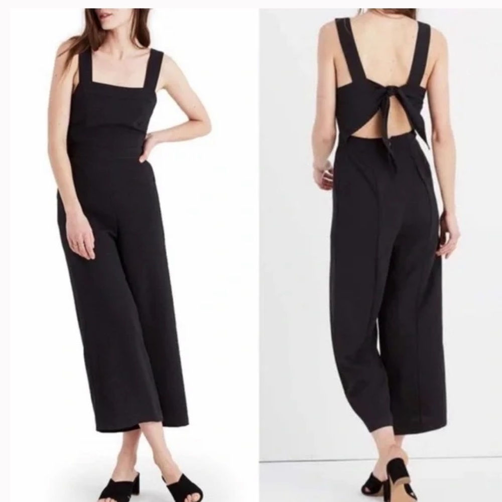 Madewell Apron tie back jumpsuit